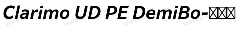 Clarimo UD PE DemiBo字体转换